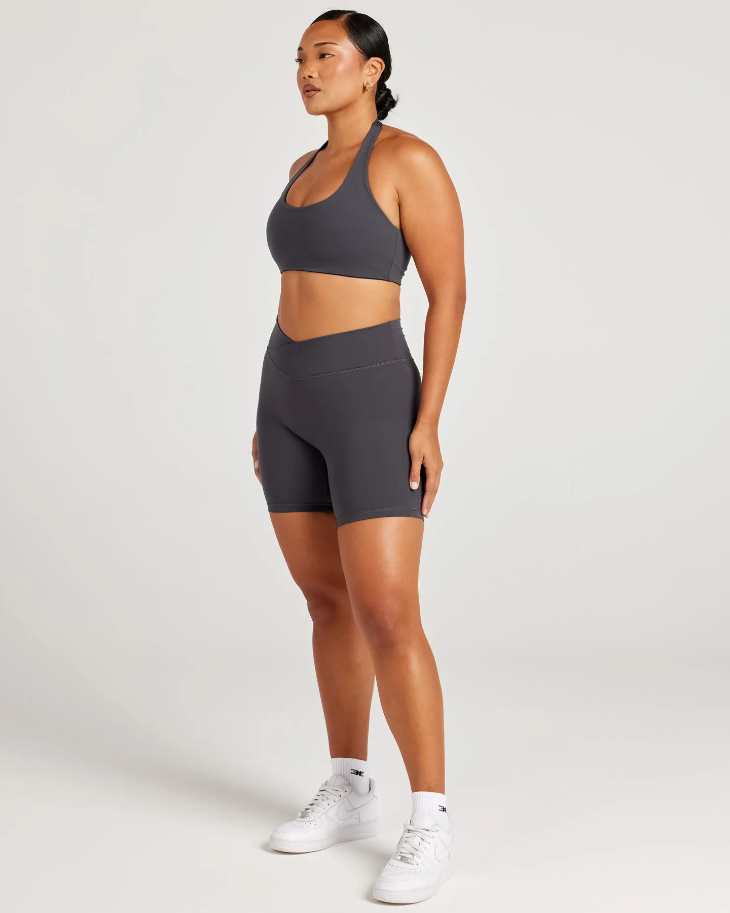Cross Over Shorts - Charcoal