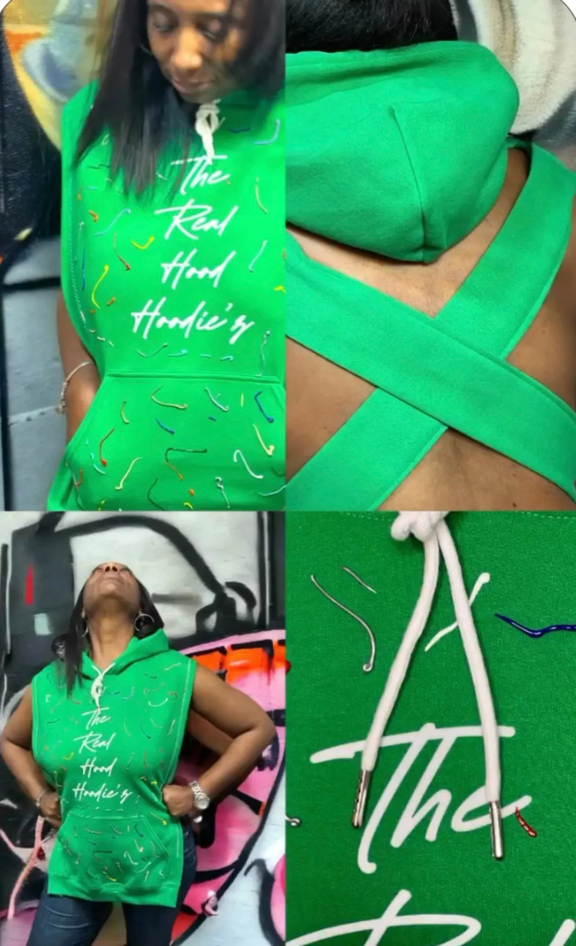 Custom Cross~Back Hoodie