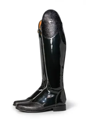 Danai Patent Croc Ladies Riding Boot