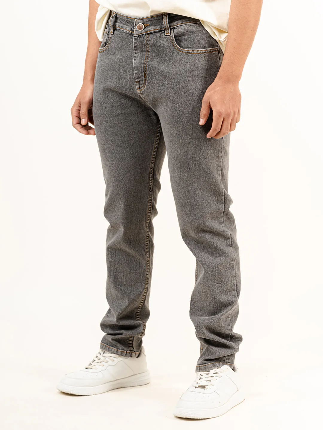 Dark Grey Slim Fit Denim jeans