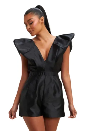 Dayna Satin Structured Romper