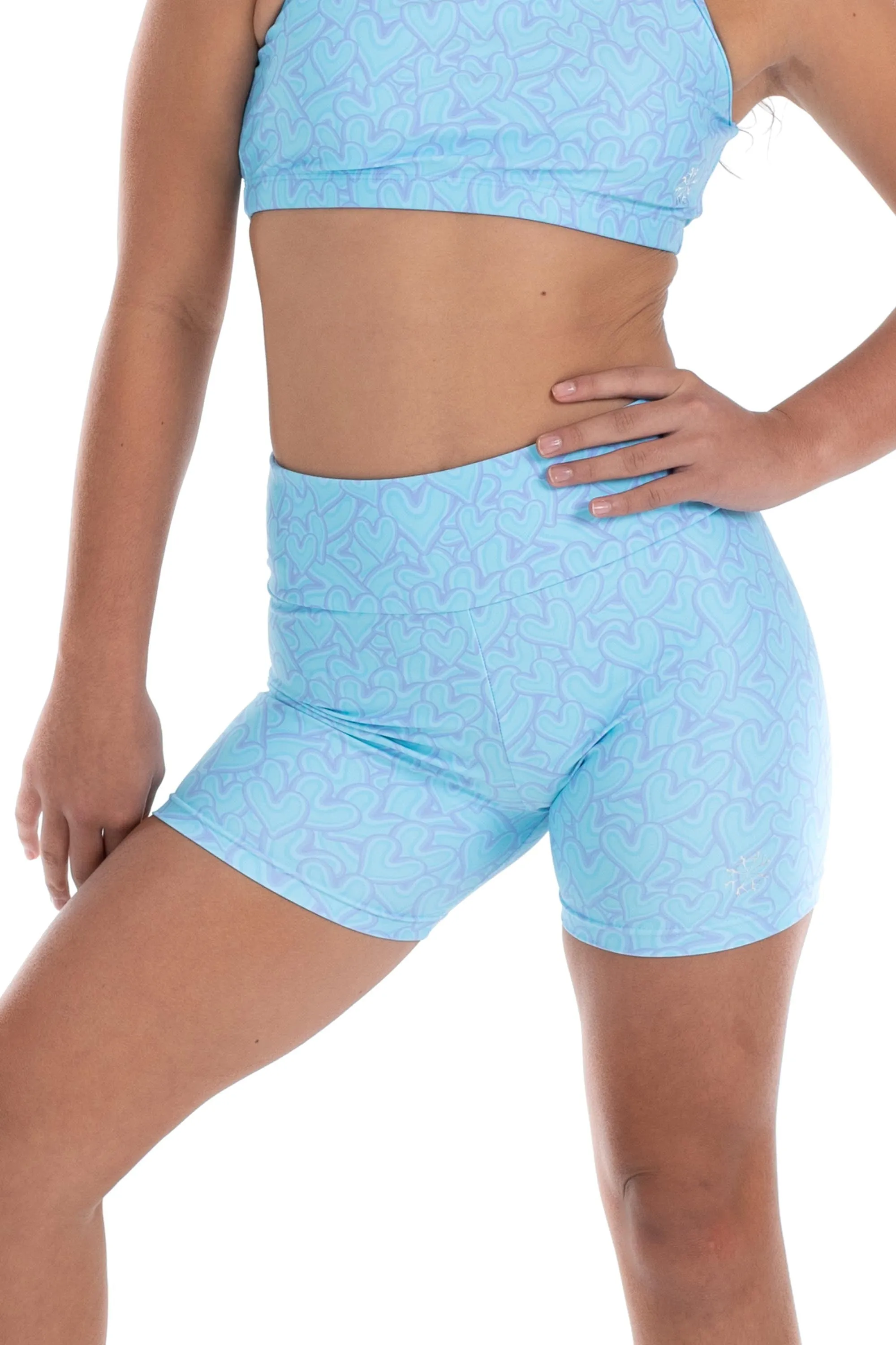 DFM1210G4 - Bloch X Flo Active Nicole Mid Length Girls Bike Shorts