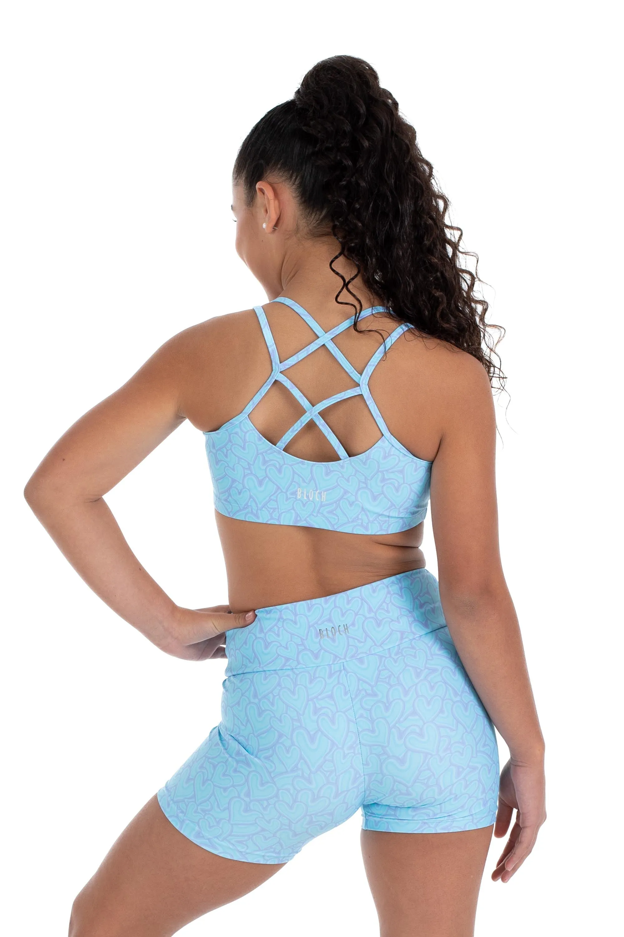 DFM1210G4 - Bloch X Flo Active Nicole Mid Length Girls Bike Shorts
