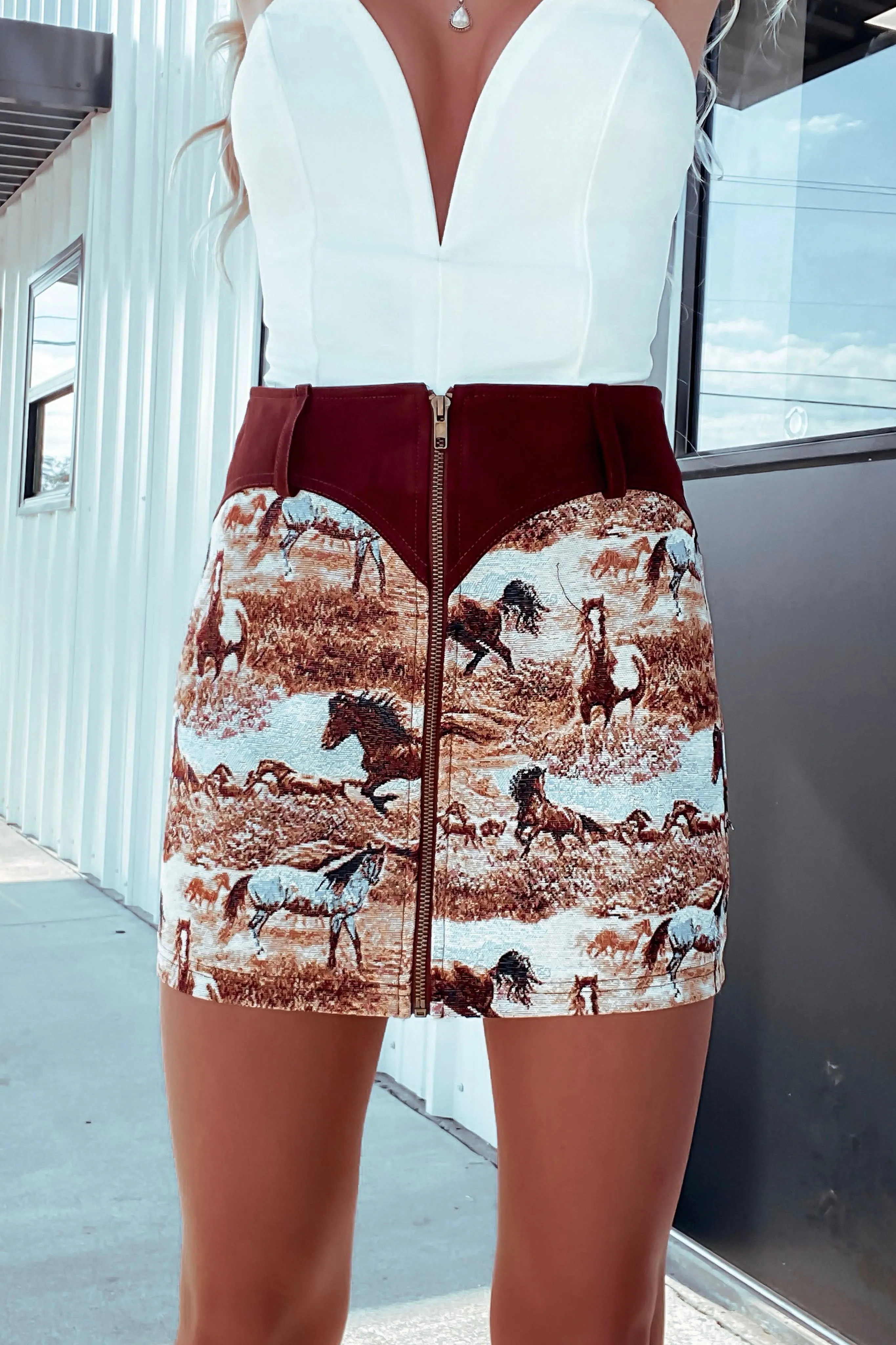 Dingo Tapestry Skirt