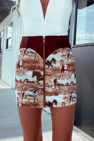 Dingo Tapestry Skirt