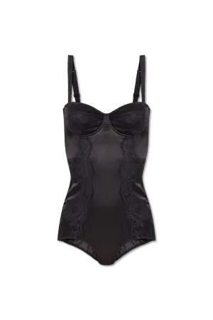 Dolce & Gabbana Silk bodysuit in BLACK - 4B