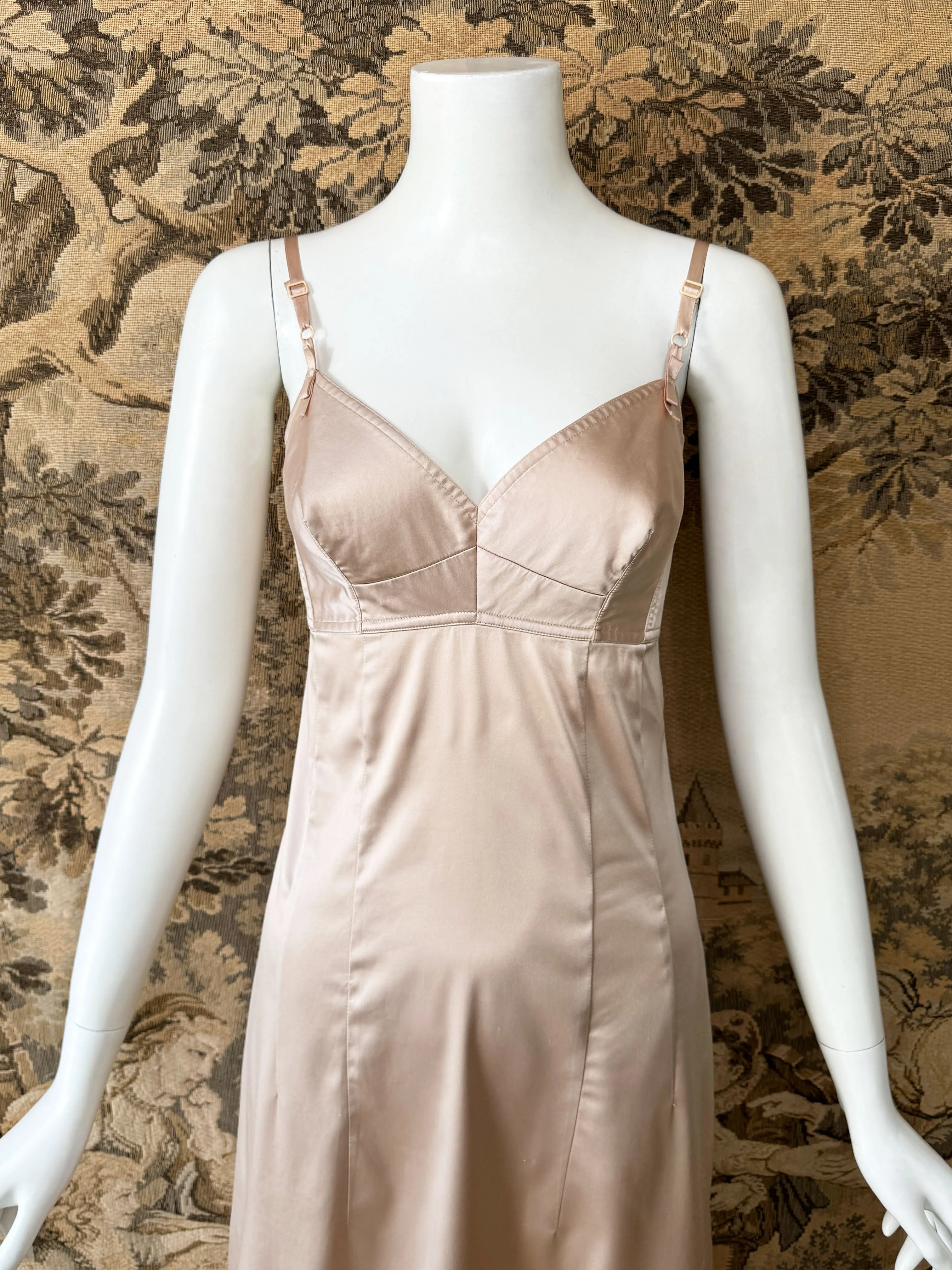 Dolce & Gabbana Spring 1997 Silk Lingerie Dress