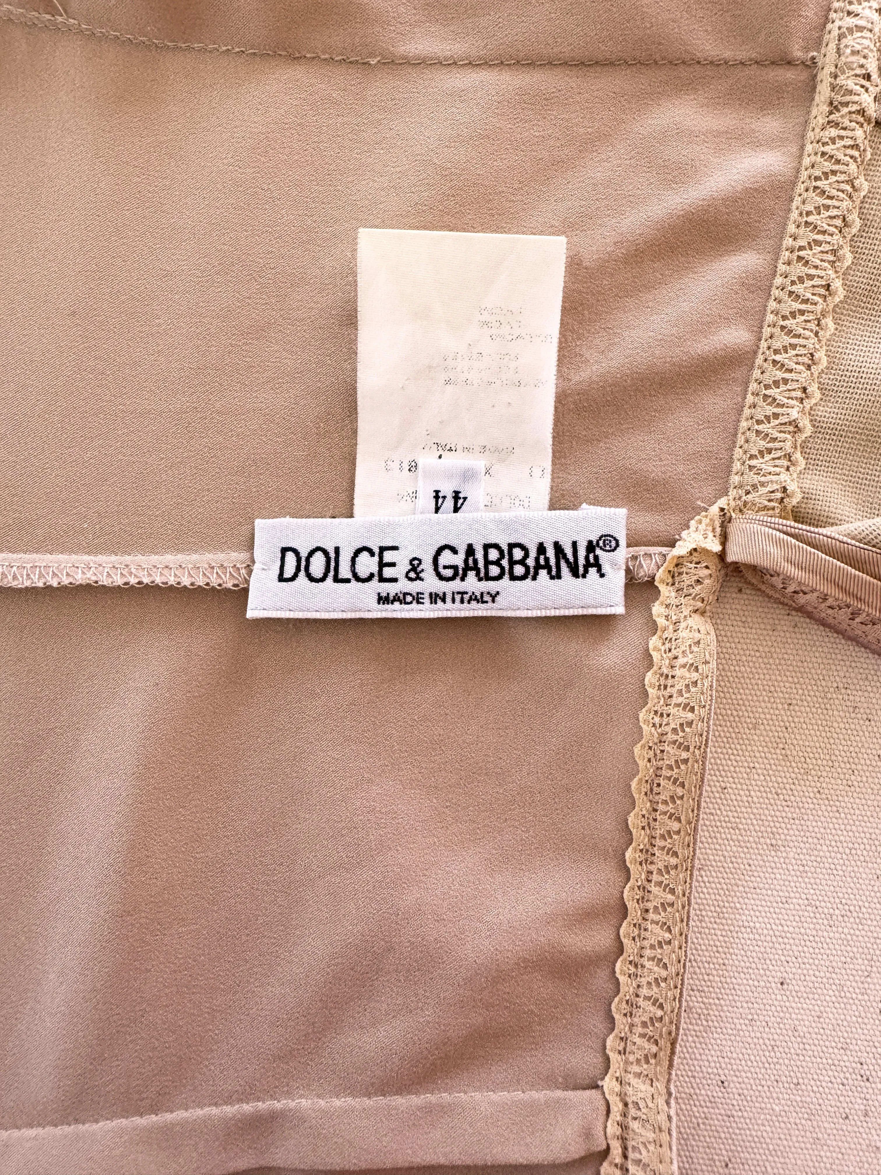Dolce & Gabbana Spring 1997 Silk Lingerie Dress