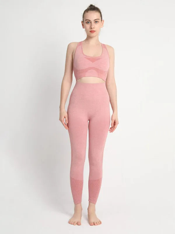 Dotted Peach Bliss Workout Set