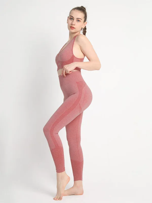 Dotted Peach Bliss Workout Set