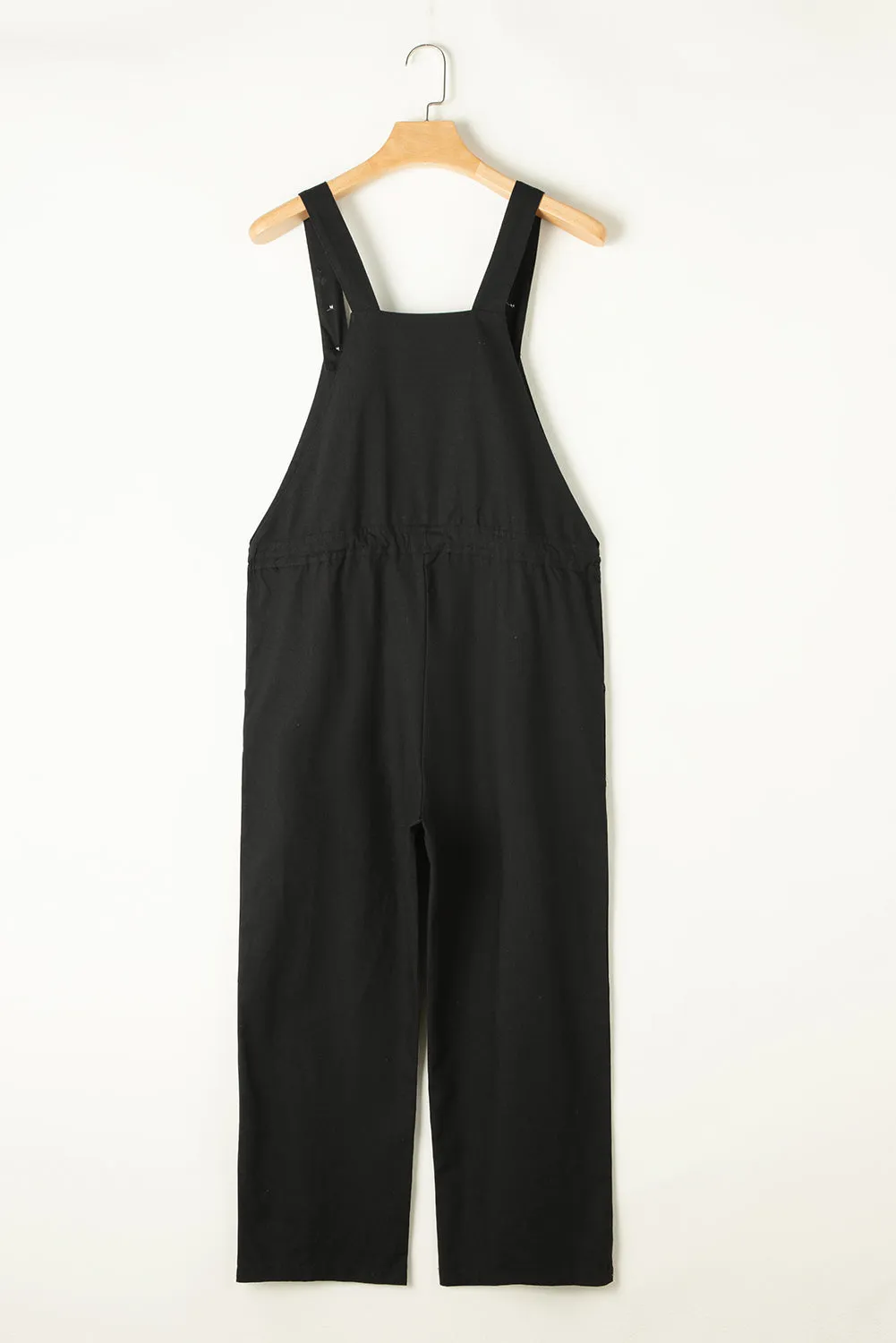 Drawstring Straps Cropped Overall