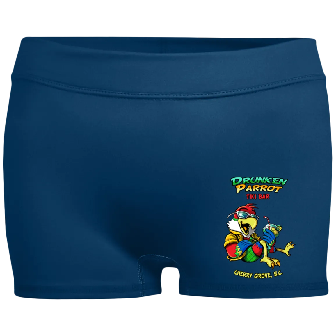 Drunken Parrot Ladies' Fitted Moisture-Wicking 2.5 inch Inseam Shorts