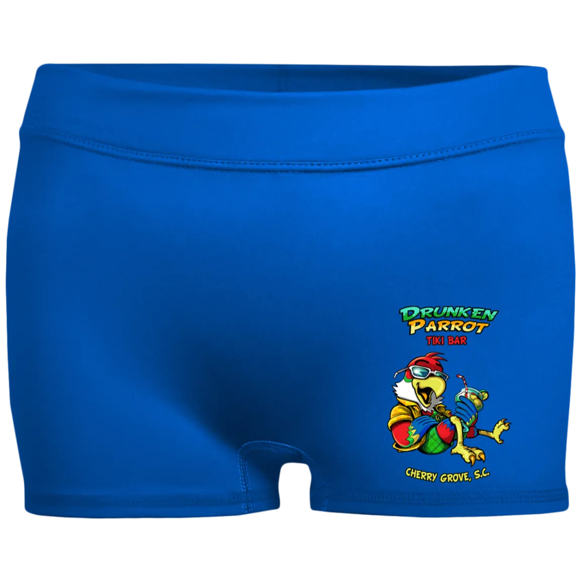 Drunken Parrot Ladies' Fitted Moisture-Wicking 2.5 inch Inseam Shorts