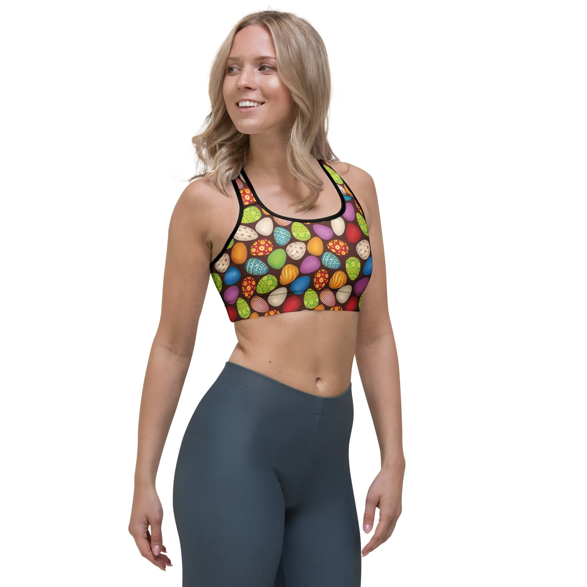 Easter Eggs Sports bra