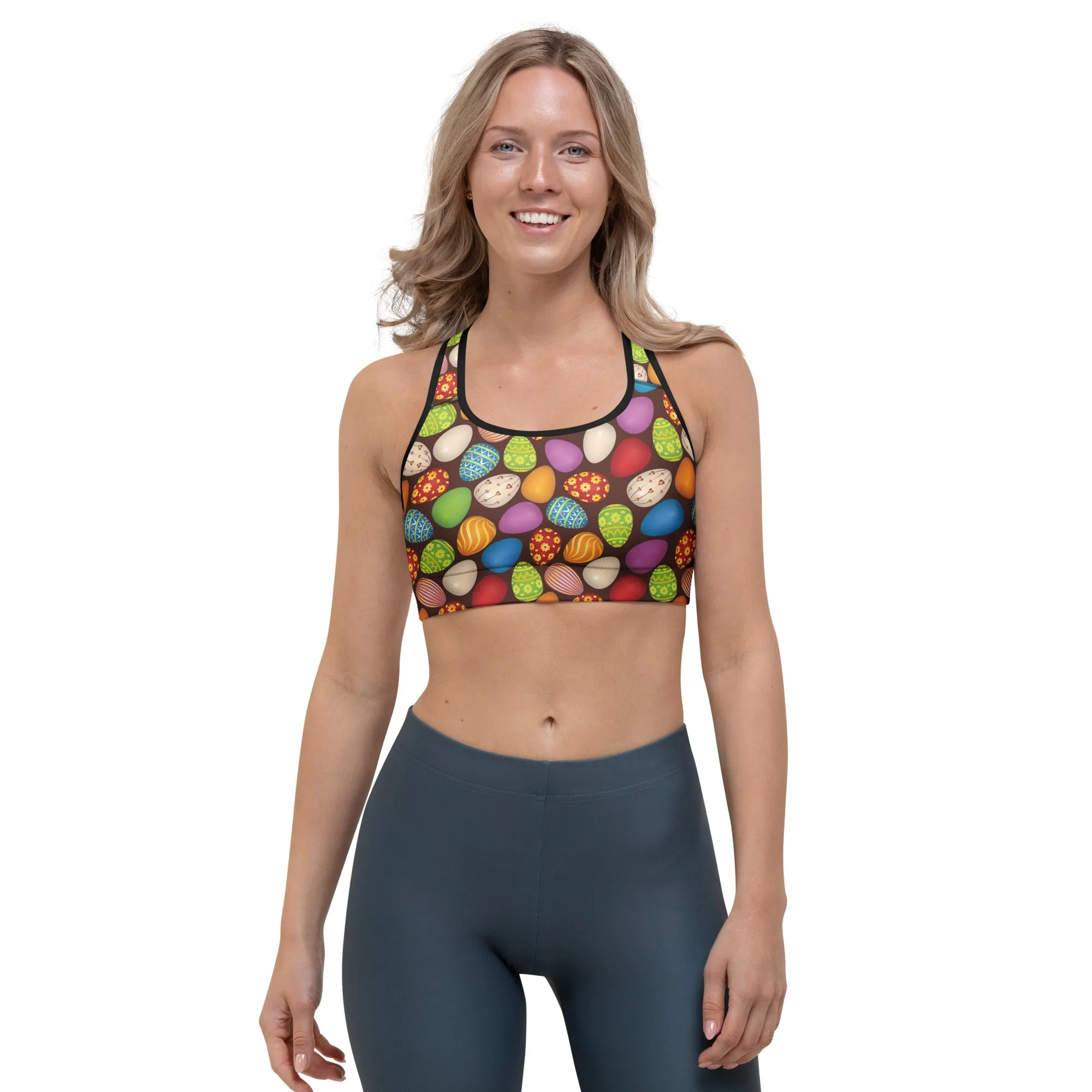 Easter Eggs Sports bra