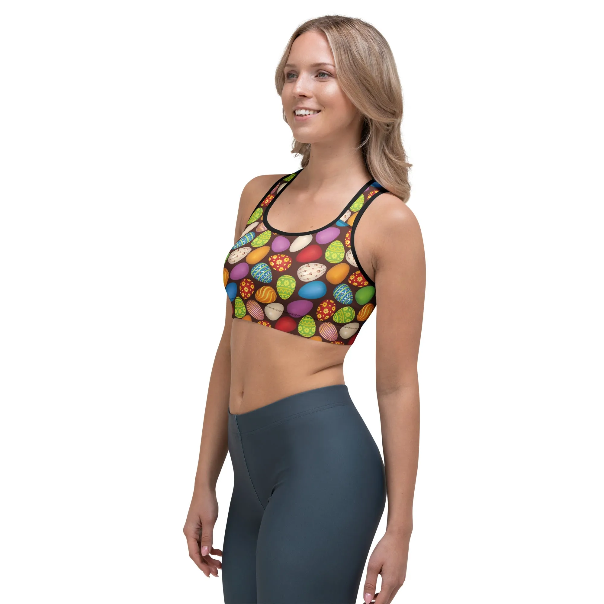 Easter Eggs Sports bra