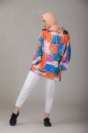 Eliza Oversized Modest Hoodie | Multicolor