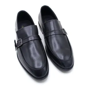 Eminent Comfortable Slip-On Leather Moccasins  - Black