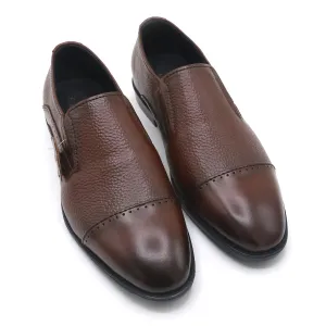 Eminent Comfortable Slip-On Leather Moccasins - Mustard