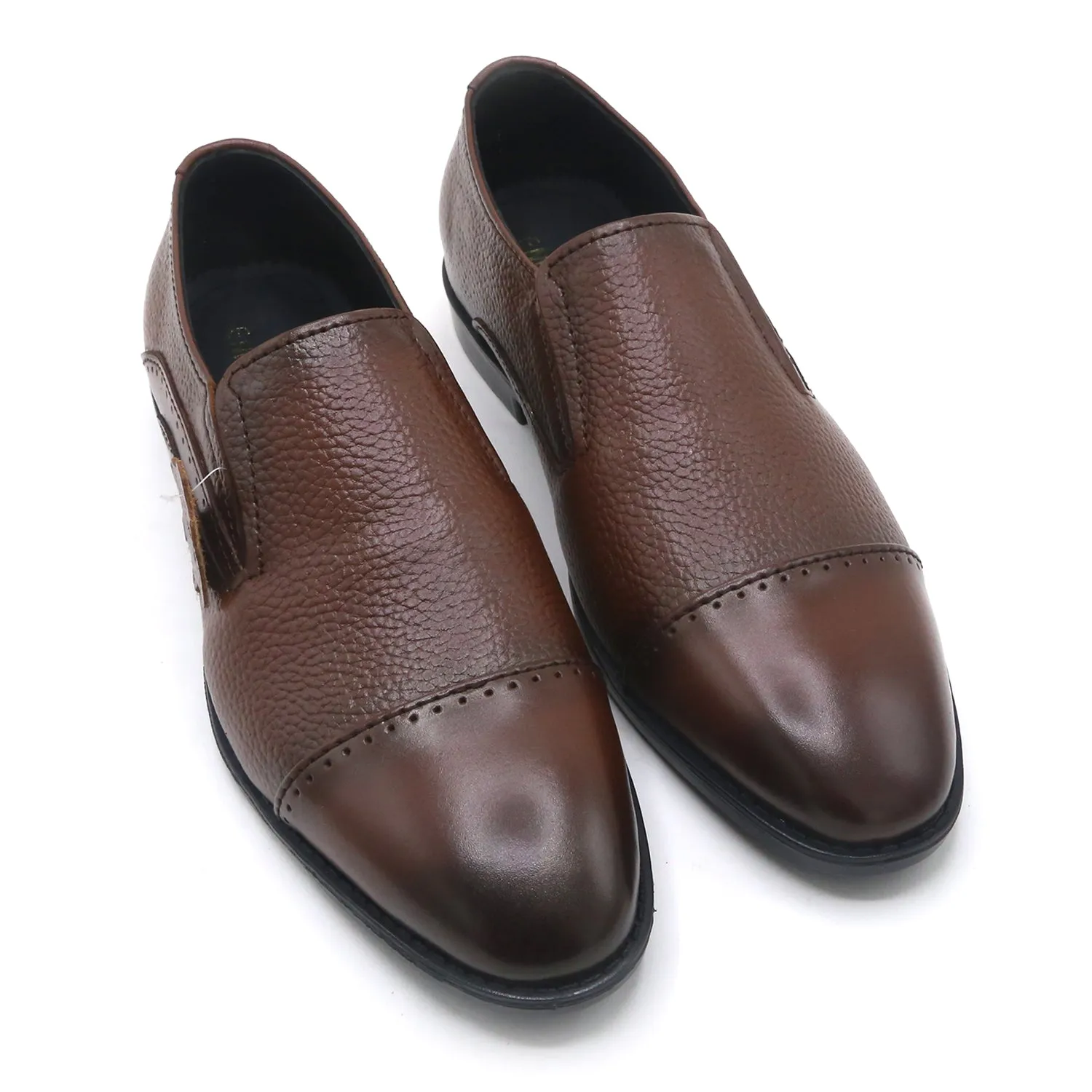 Eminent Comfortable Slip-On Leather Moccasins - Mustard