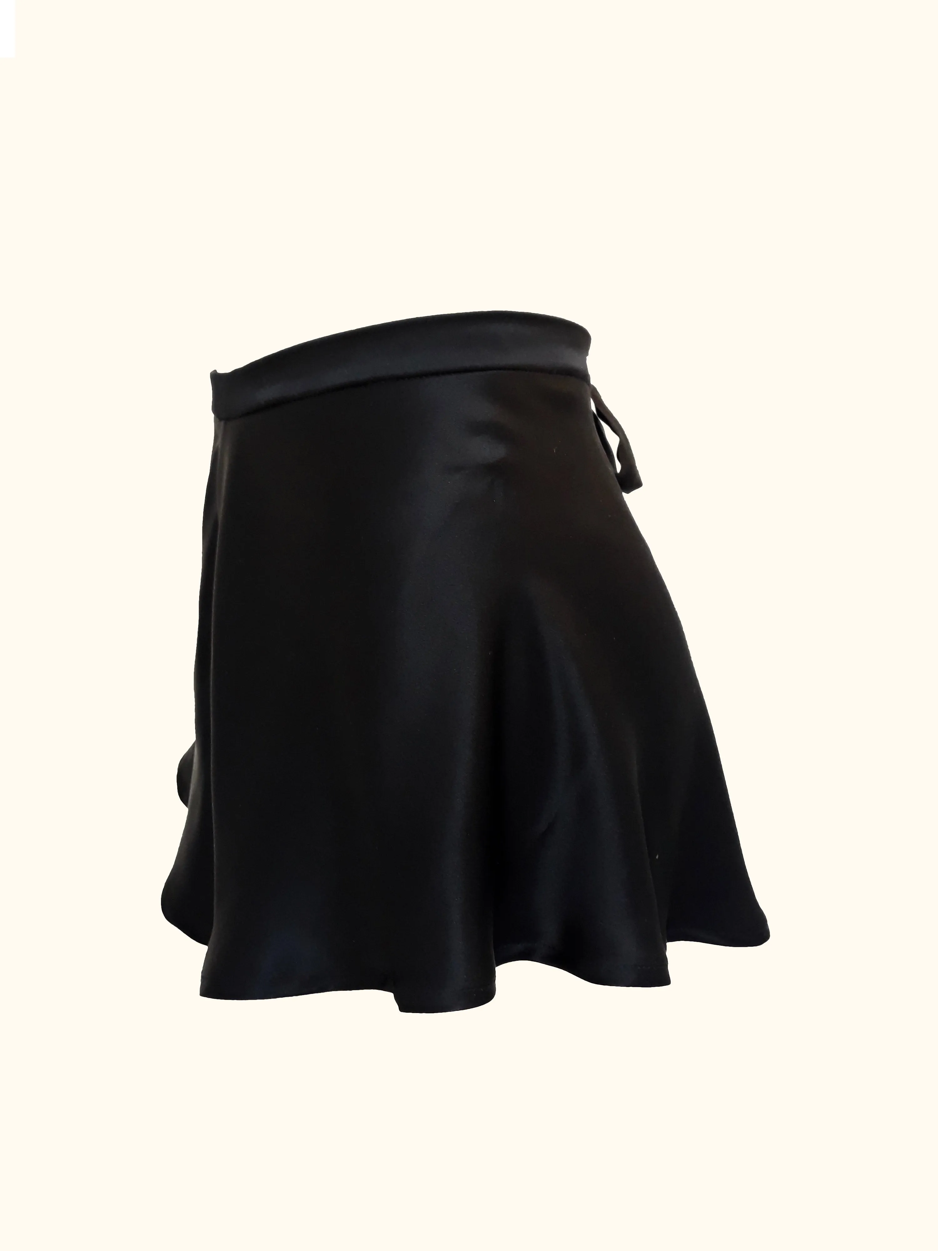 EMMELINE BLACK SILK TAP PANTS