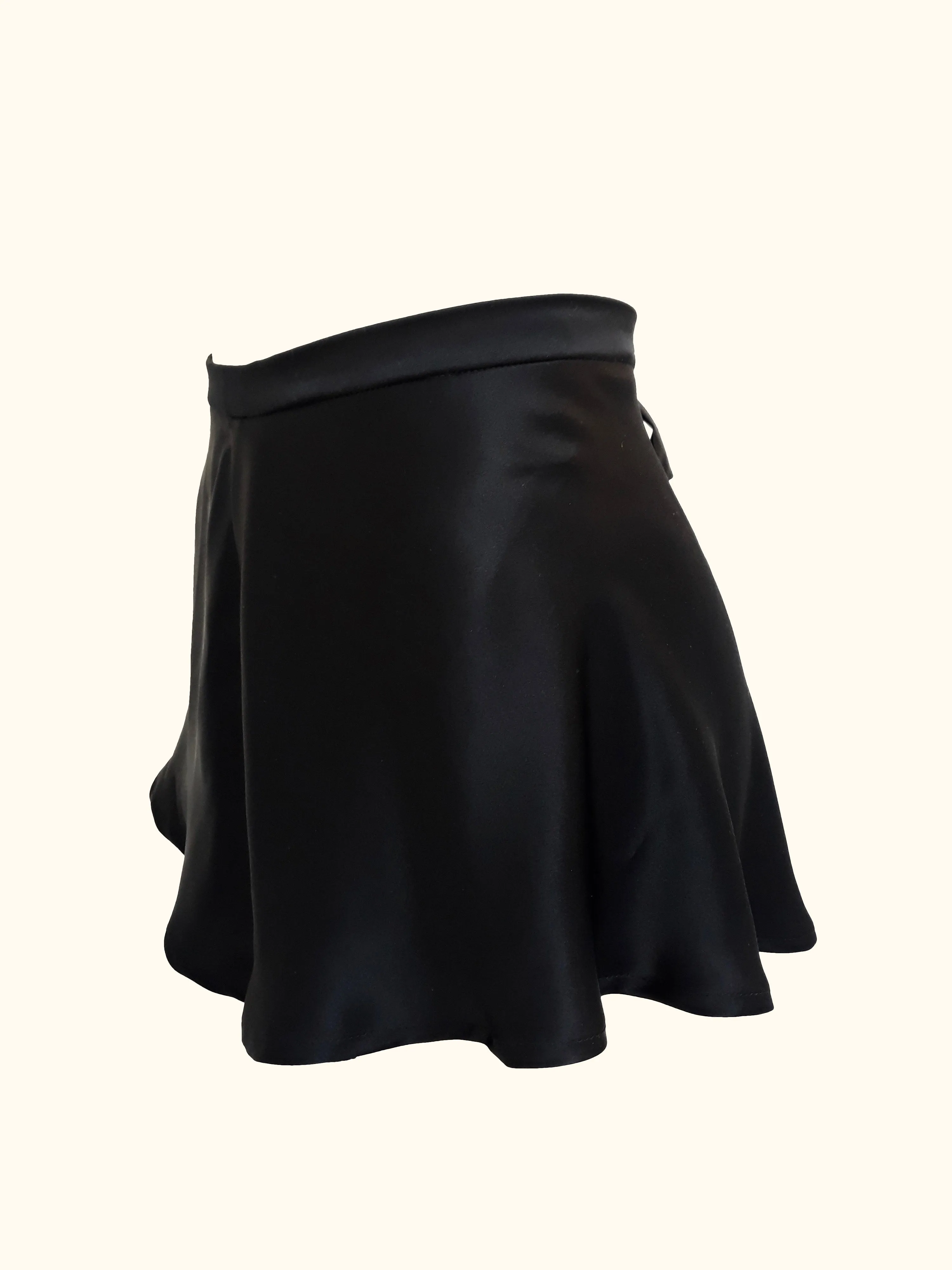 EMMELINE BLACK SILK TAP PANTS
