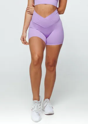 Essence Cross Shorts - Lilac