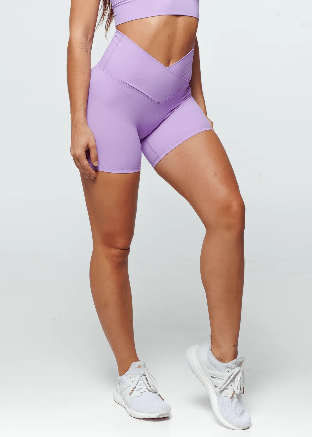 Essence Cross Shorts - Lilac