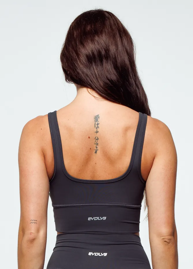 Essence Sports Bra - Graphite