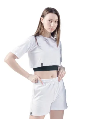 Essential Crop Top White