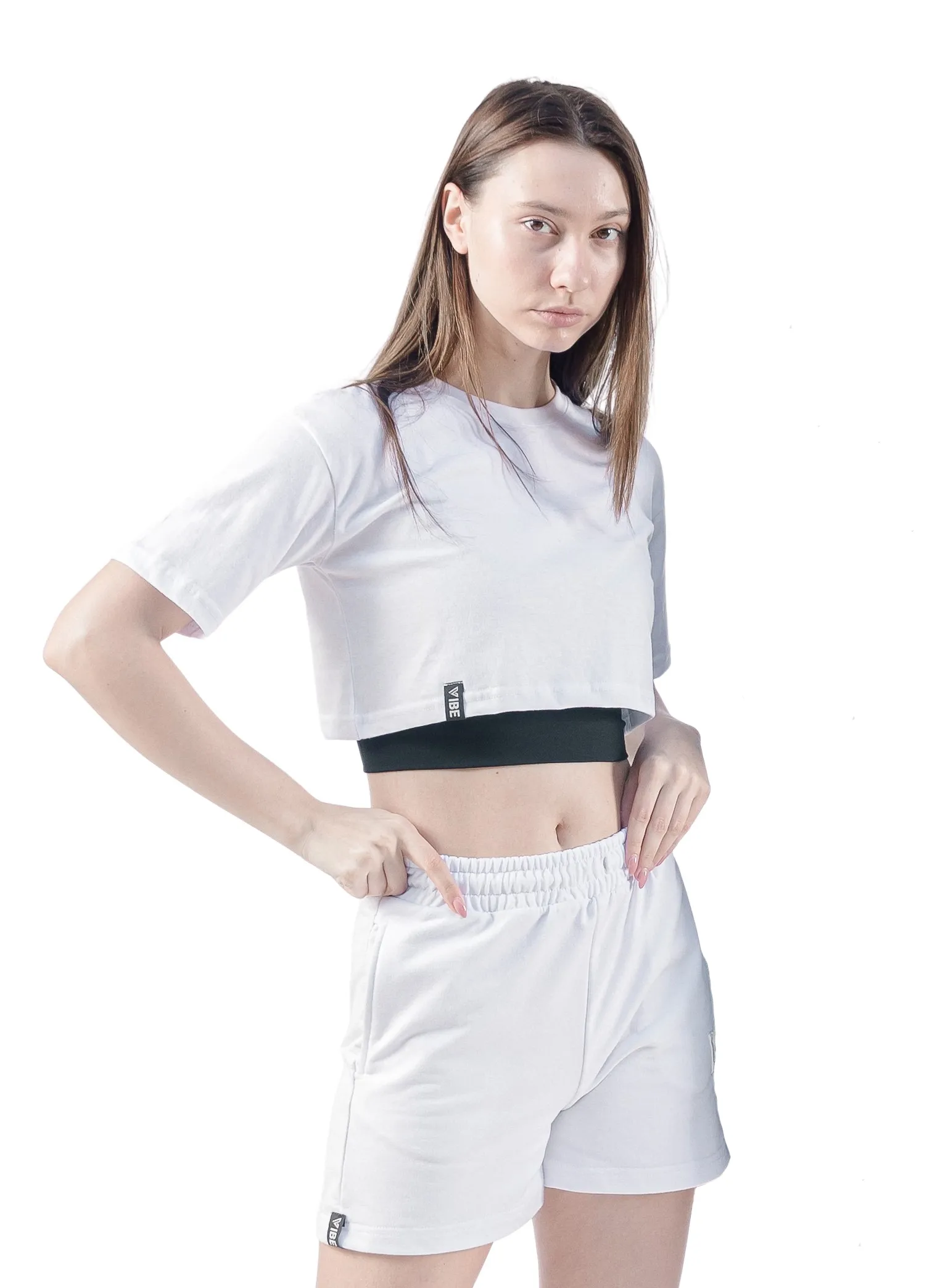 Essential Crop Top White