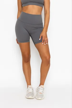 Essential Scrunch Shorts - Charcoal