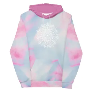 Ethereal Heart Chakra Mandala Unisex Hoodie by Goddess Swag