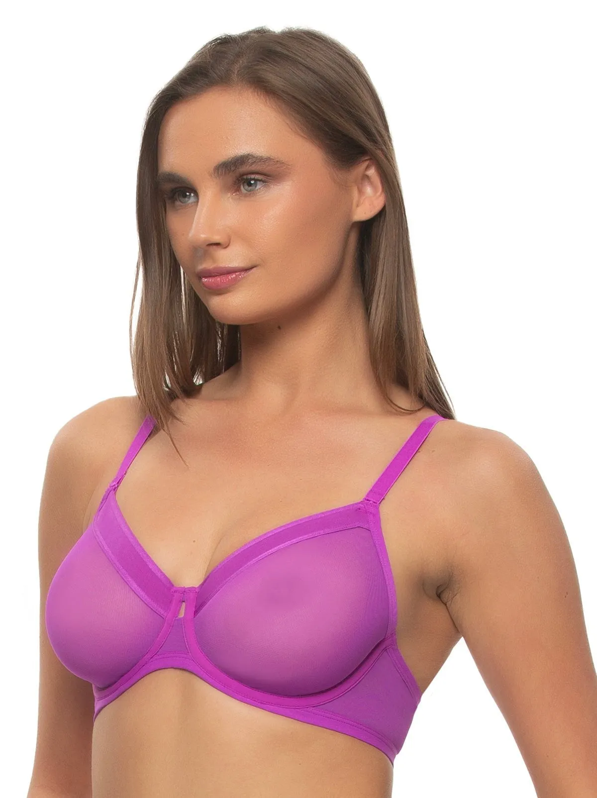 Ethereal Sheer Mesh Unlined Underwire Bra