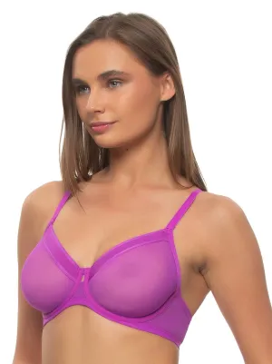 Ethereal Sheer Mesh Unlined Underwire Bra