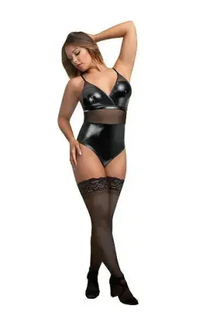 Exposed Lingerie wicked ways Crotchless Teddy S/M