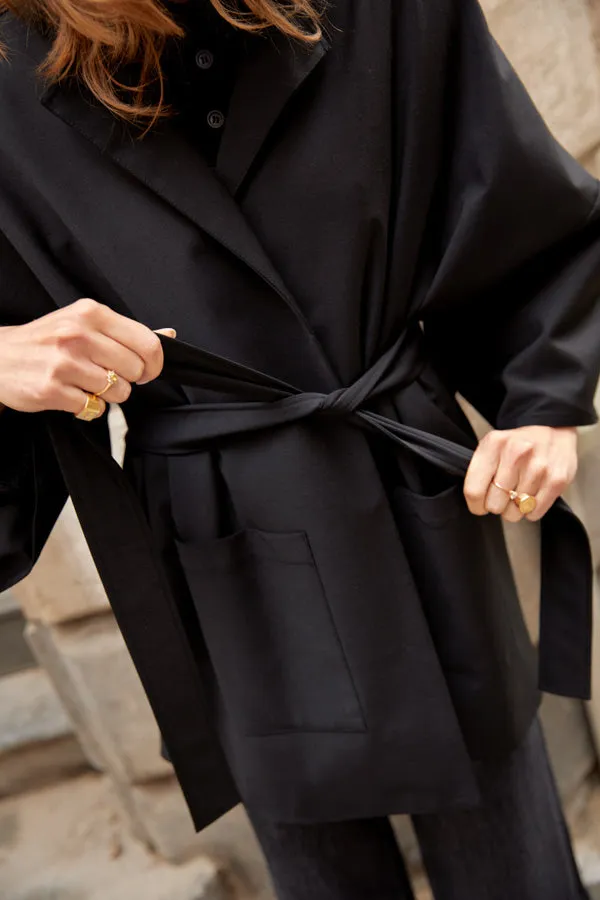 Fabienne Wool Suiting Black