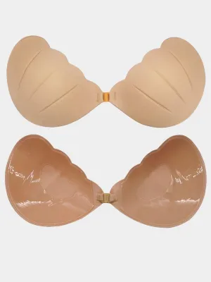 Feminine Chinlon Silicone Wireless Bra Nipple Covers MNY10011