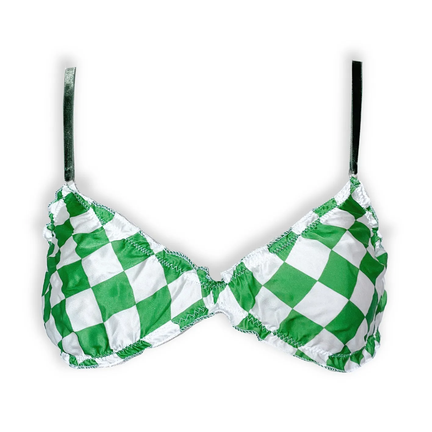 Femme Fatale Silk Ruffle Bralette