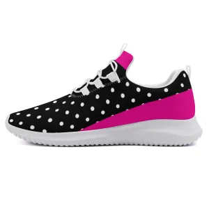 Fitness Sneakers - Polka Dot - Black & Pink