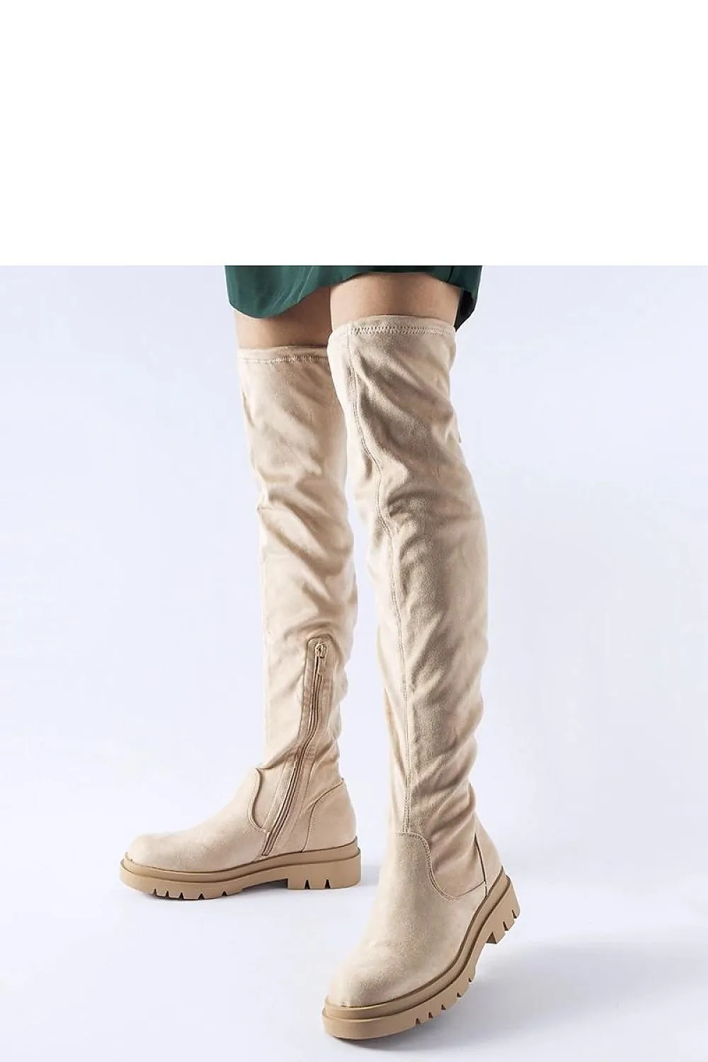 Flat over-the-knee high boots