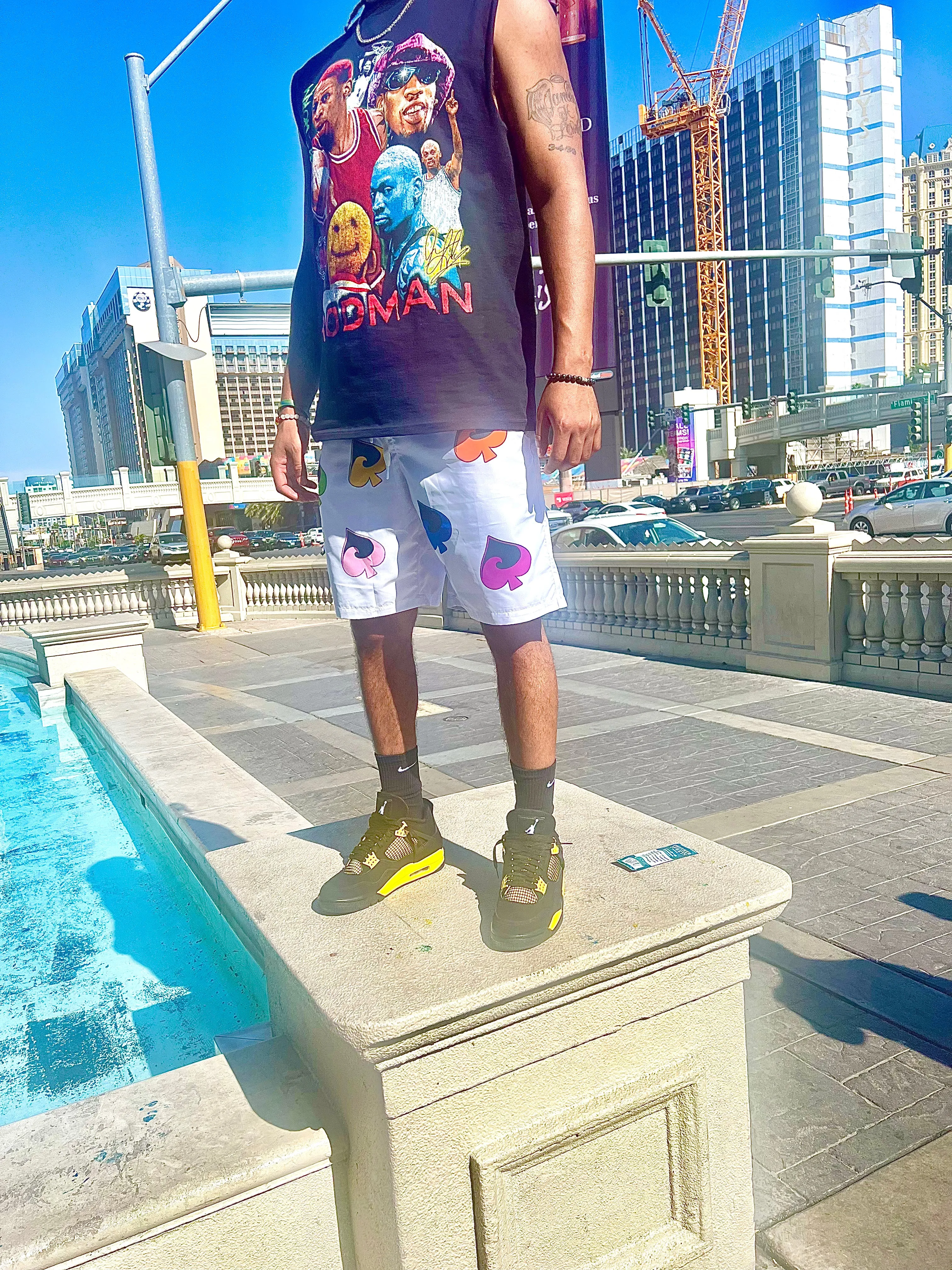 Flavors of the Spade shorts Grey
