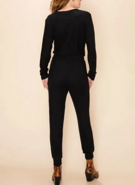 Fleece Surplus Long Sleeve Jumpsuit