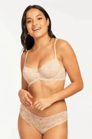 Flirt Demi Lace Bra- Sand