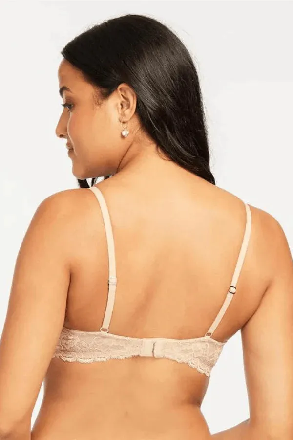 Flirt Demi Lace Bra- Sand