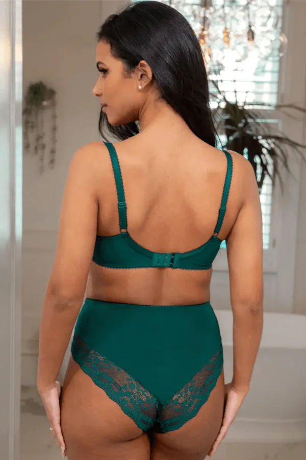 Flora Underwired Bra - Green