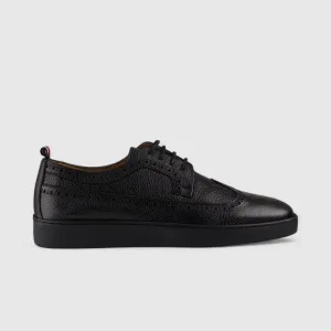 Formales Lace Up Leather Sneaker Black 4346