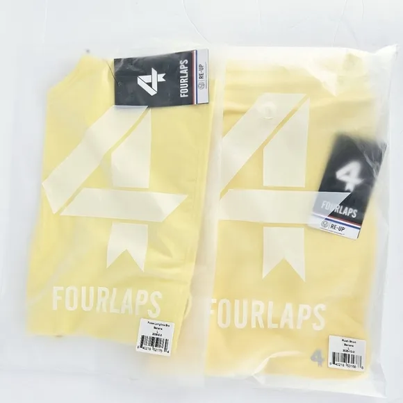 Four Laps Rush Shorts Sports Bra Set L Banana Athleisure Activewear Gym NWT