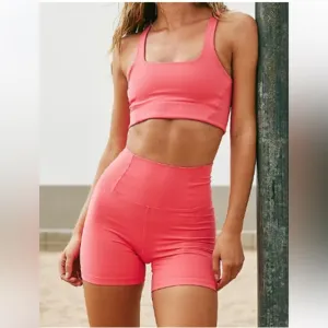FP Movement Never Better 5&quot; Bike Shorts in Electric Sunset Size XS NWOT RT $48