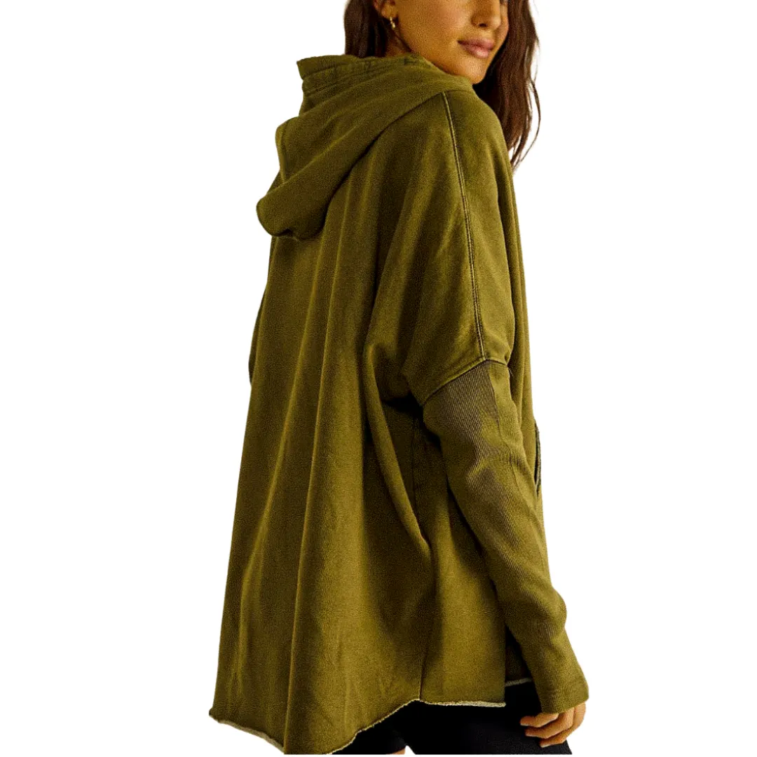 Free Cloud Cardi Zip Up Hoodie - Army